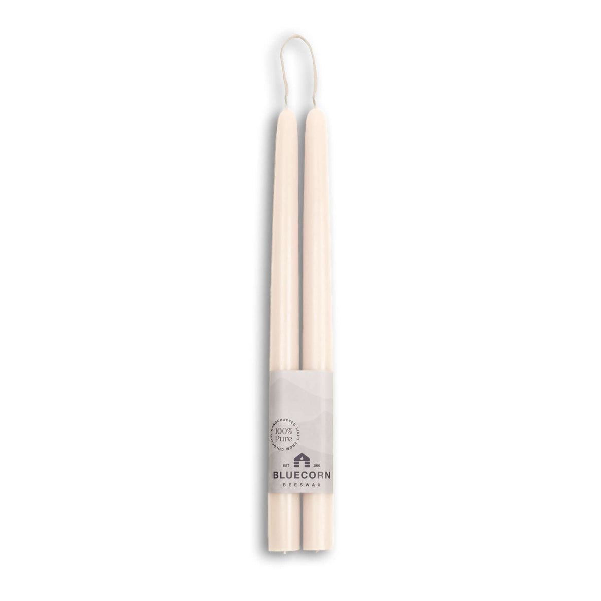 12" Beeswax Taper Candles