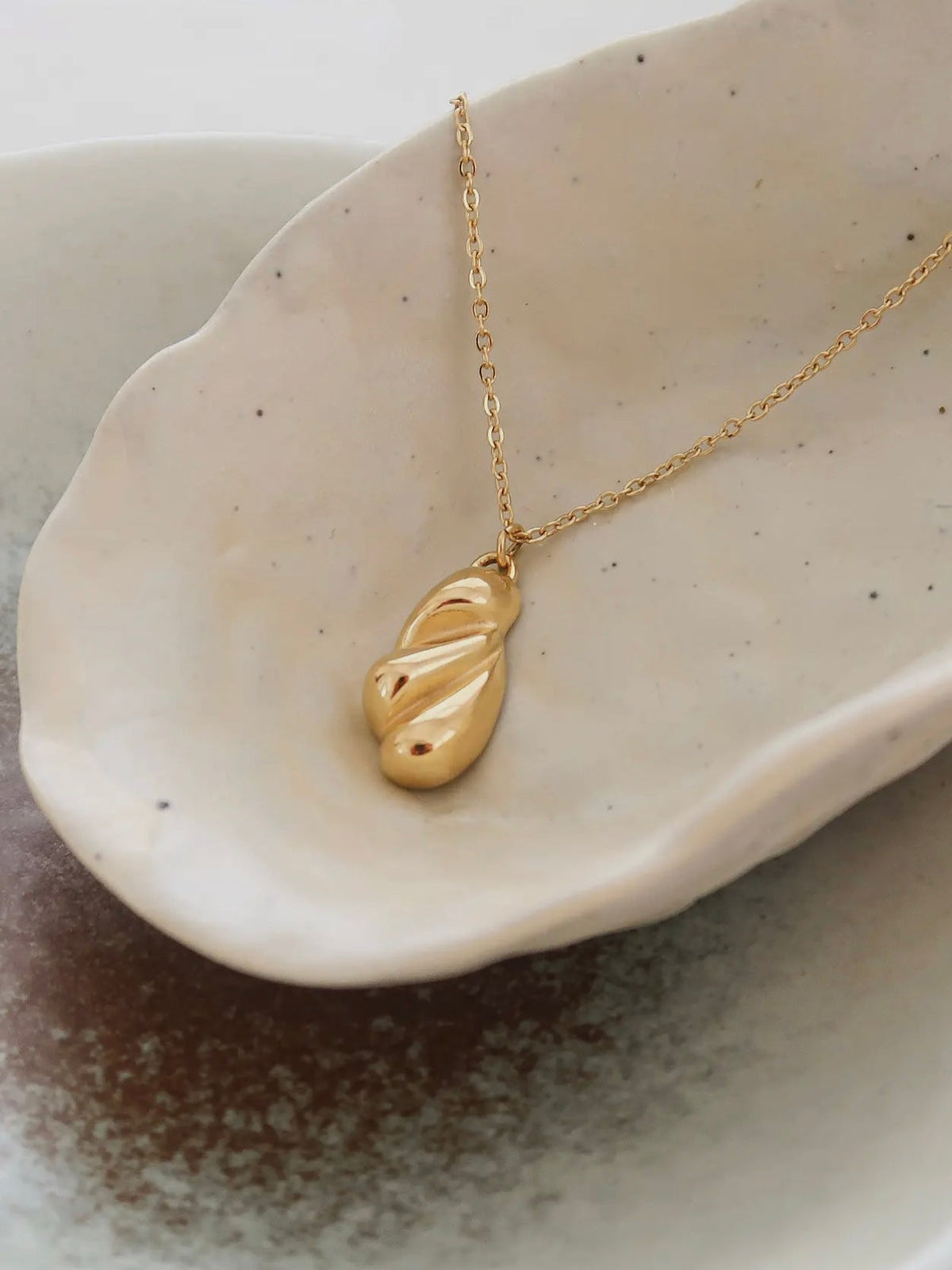 Claudette Croissant Pendant Necklace