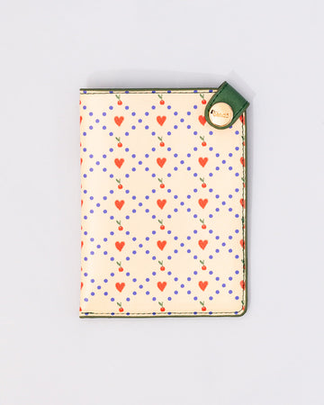 Cherry Hearts Passport Holder