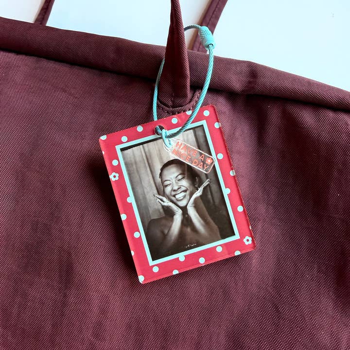 Photo Frame Keychain- Maroon Sky
