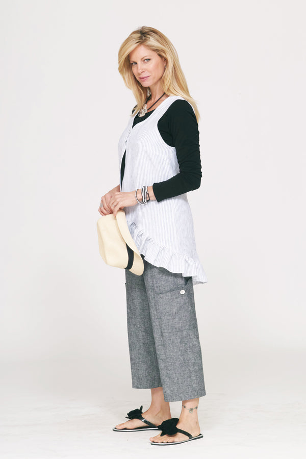 linen/cotton pocket pants