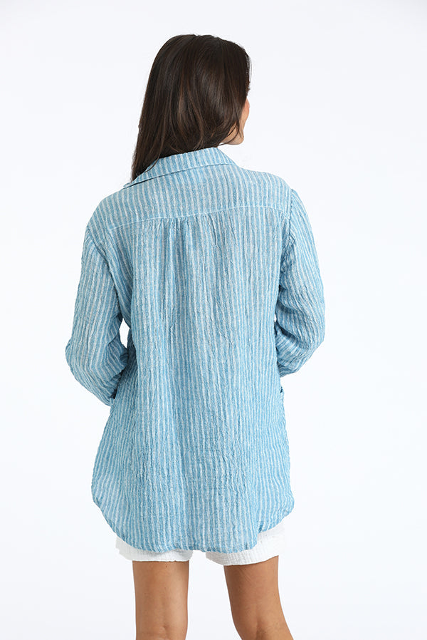 linen big shirt
