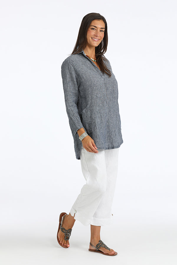 linen big shirt