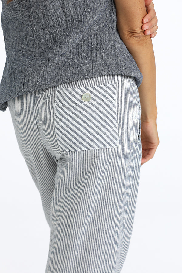 striped beach pant
