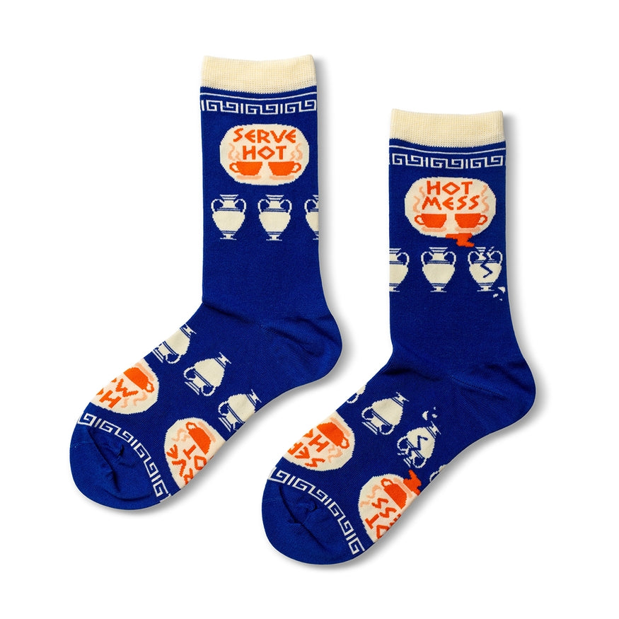 Serve Hot, Hot Mess Socks