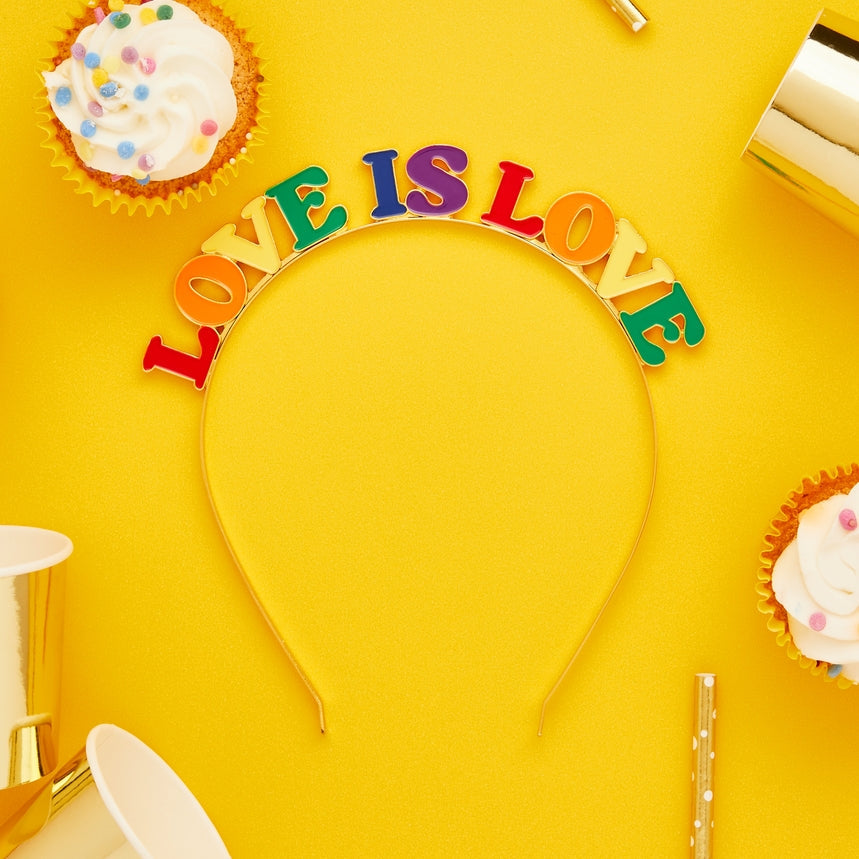 Love Is Love Metal Headband