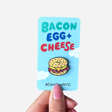 Bacon Egg and Cheese (Bec) Nyc 1" Enamel Pin