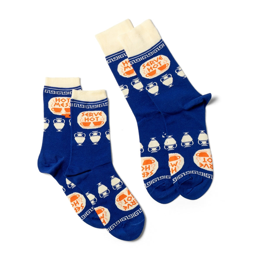 Serve Hot, Hot Mess Socks