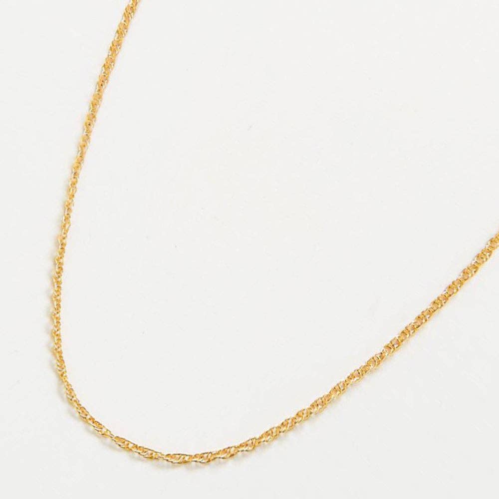 14k Gold Filled Rope Chain Necklace