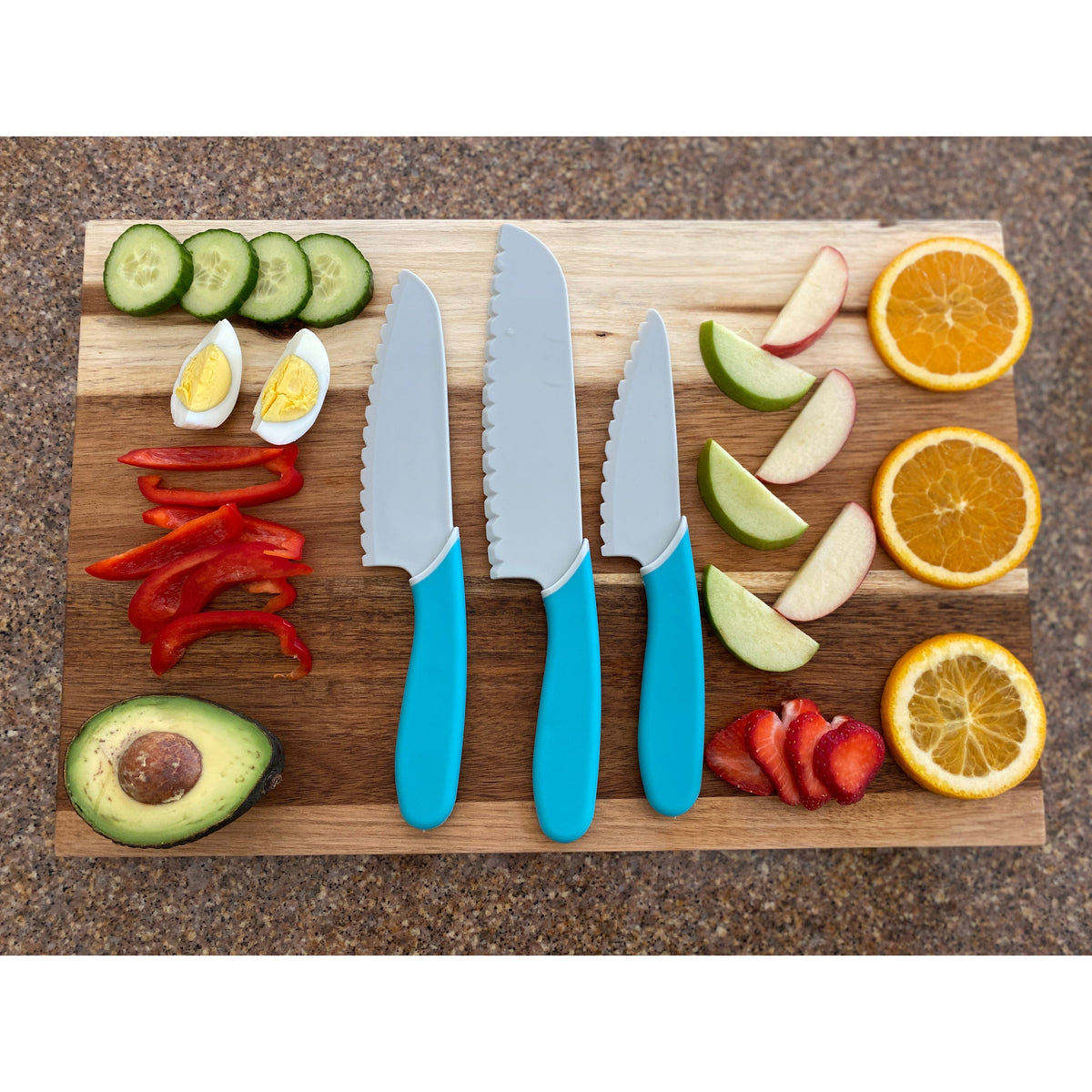 3pc Chef's Kid Safe Knife Set