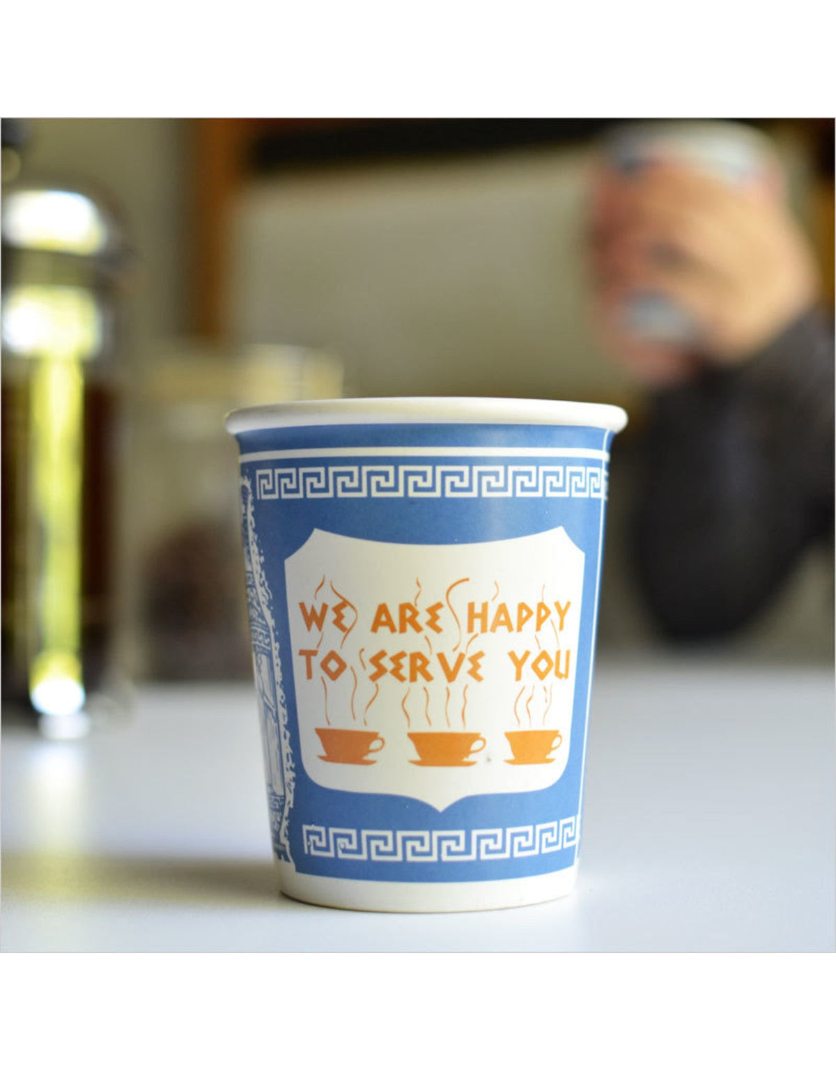 We Are Happy To Serve You Ceramic Cup