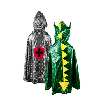 Dragon Knight Reversible Cape, Size 5-6