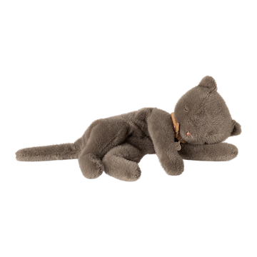 Sleeping kitten plush, Medium - Grey
