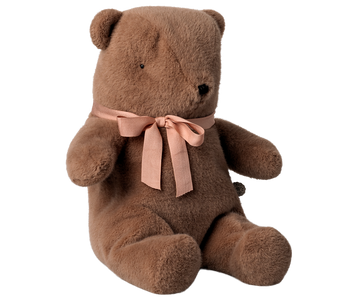 Teddy bear plush, Medium - Soft brown