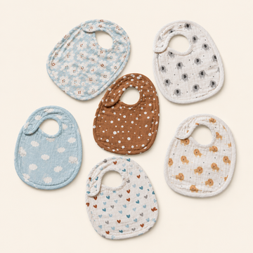 Cotton Double Cloth Printed Baby Bib