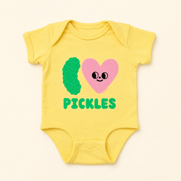 Suzy Ultman: I Heart Pickles Baby Bodysuit 6M
