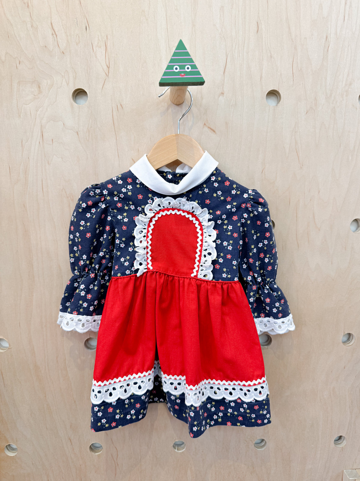 (pre-worn) Vintage Prairie Pinafore Dress 2/3T