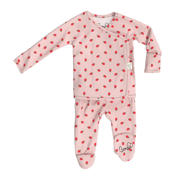 Skin to Skin Footie - Strawberries