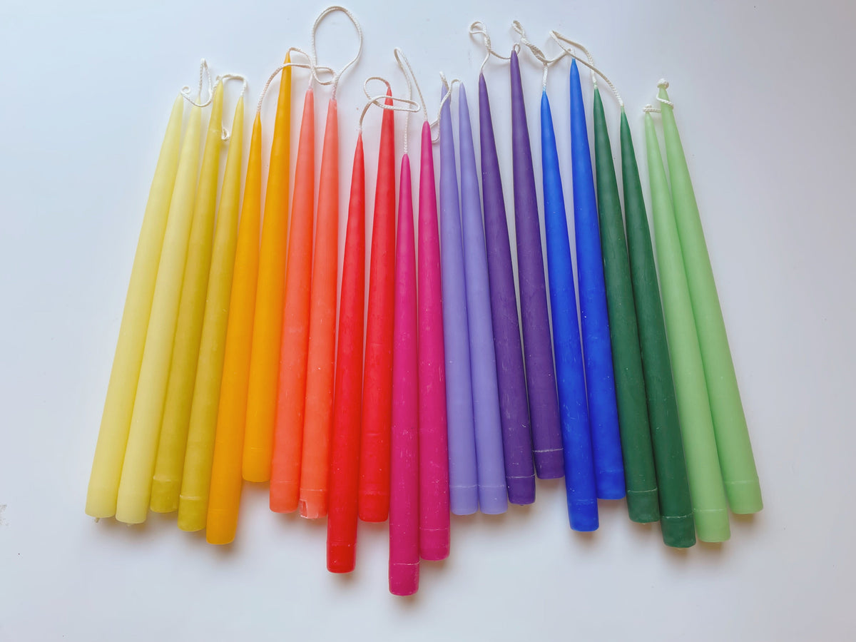 Hand-Dipped 13” Taper Candles (Set of 2, Maine-Made)
