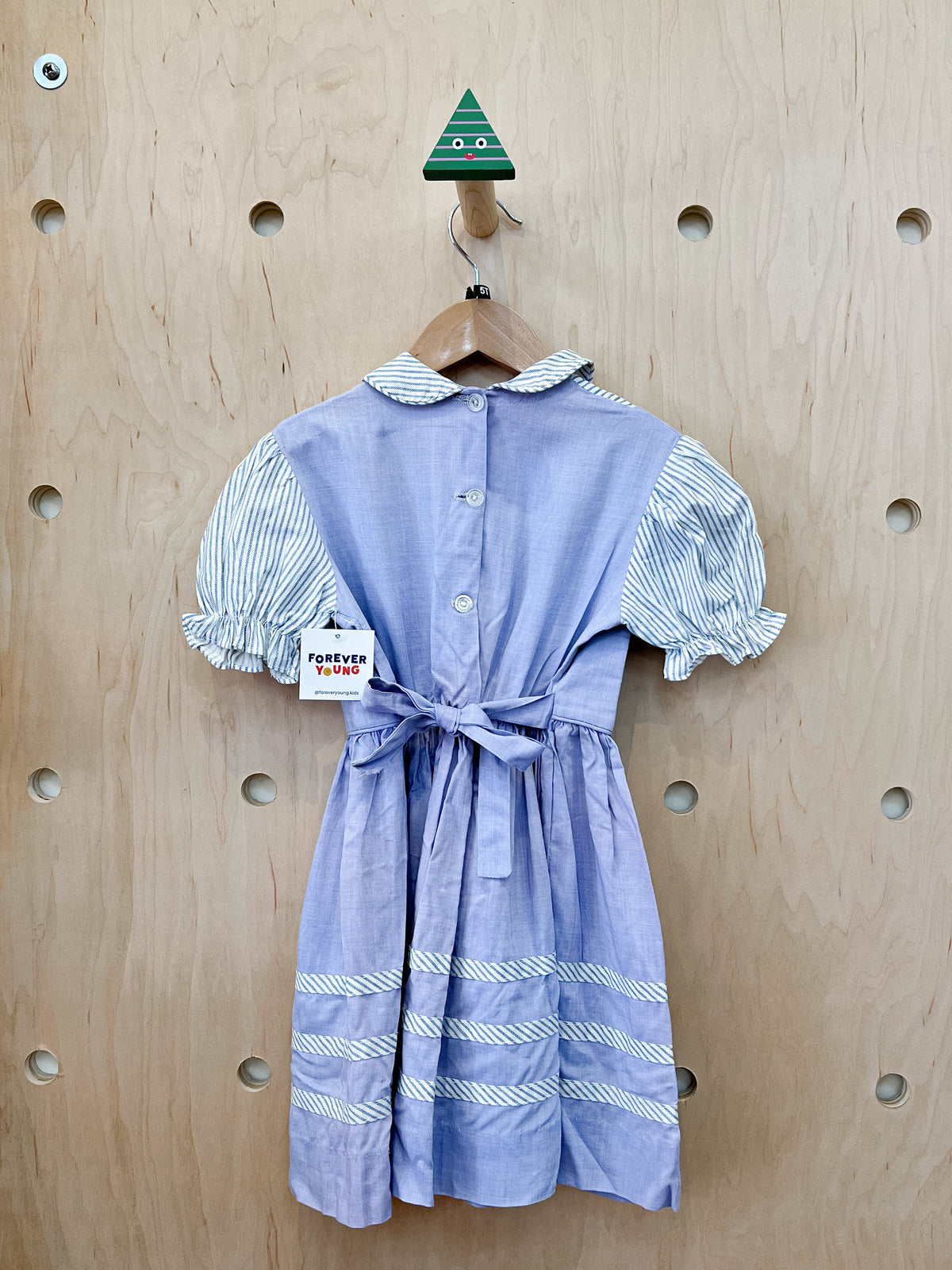 (pre-worn) vintage blue drindl dress 5T