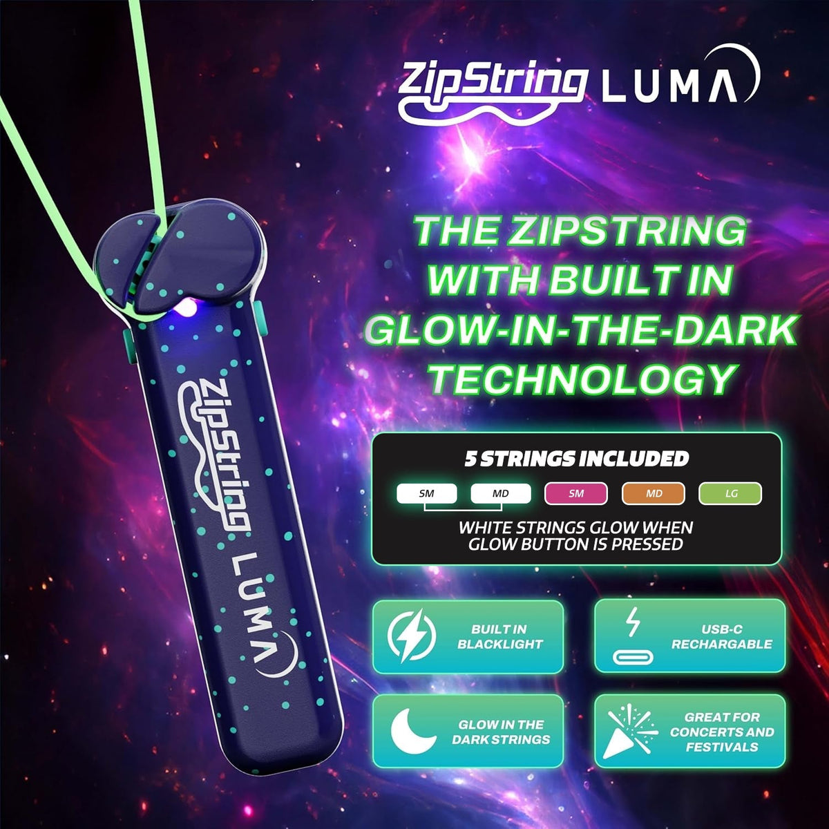 Zipstring - Luma (Glow-in-the-dark)