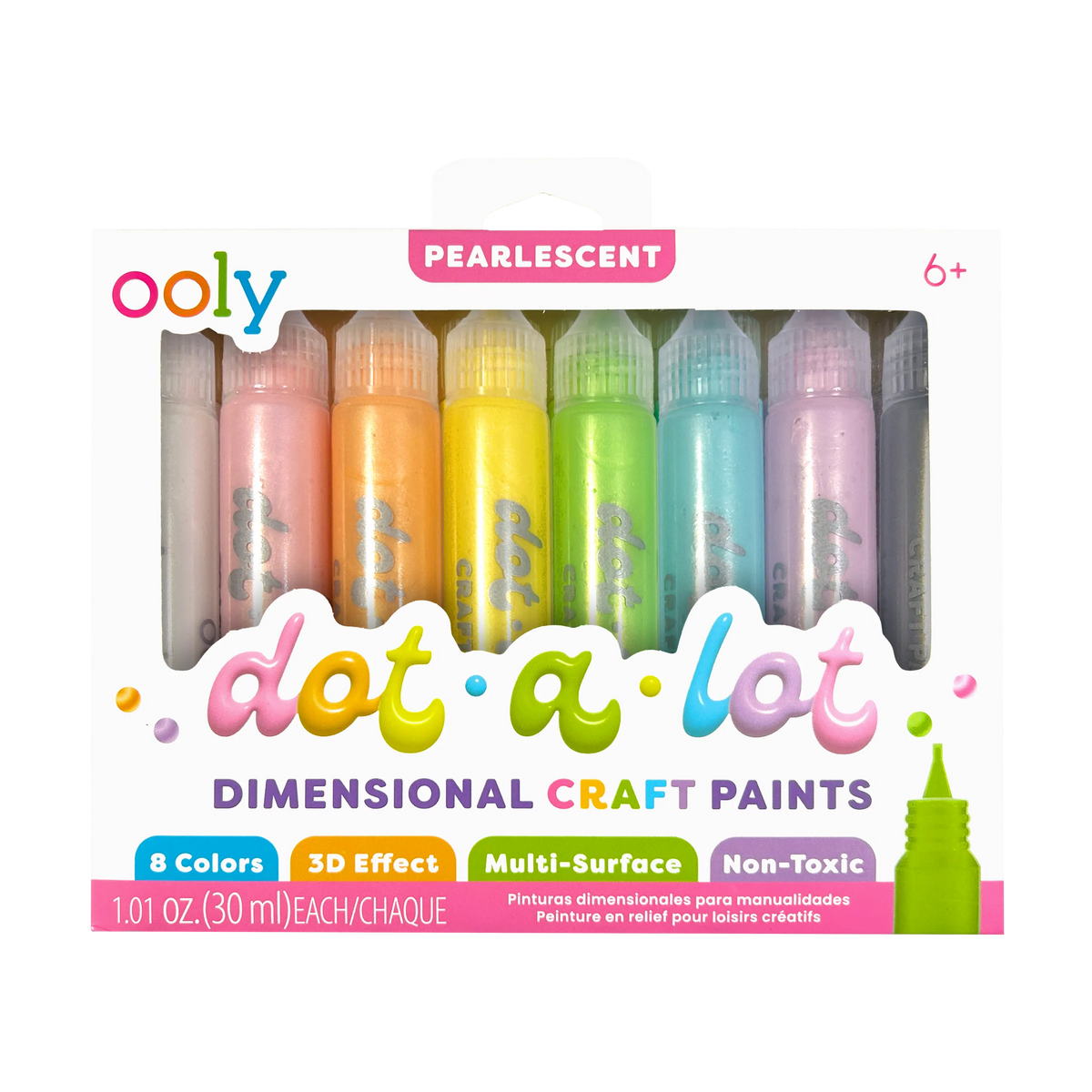 Dot-A-Lot: Dimensional Craft Paint - Pearlescent (Set of 8)