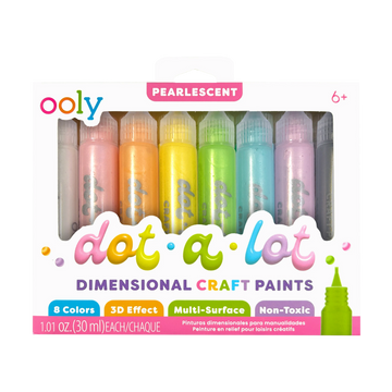 Dot-A-Lot: Dimensional Craft Paint - Pearlescent (Set of 8)