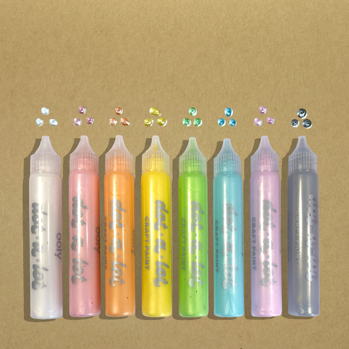 Dot-A-Lot: Dimensional Craft Paint - Pearlescent (Set of 8)