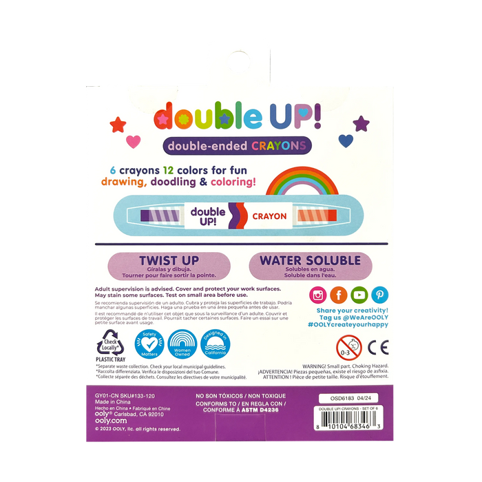 Double Up! Double-Ended Crayons