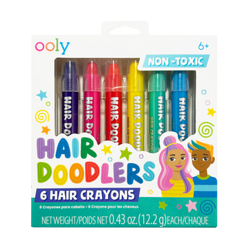 Hair Doodlers Hair Crayons - Set of 6 Colors