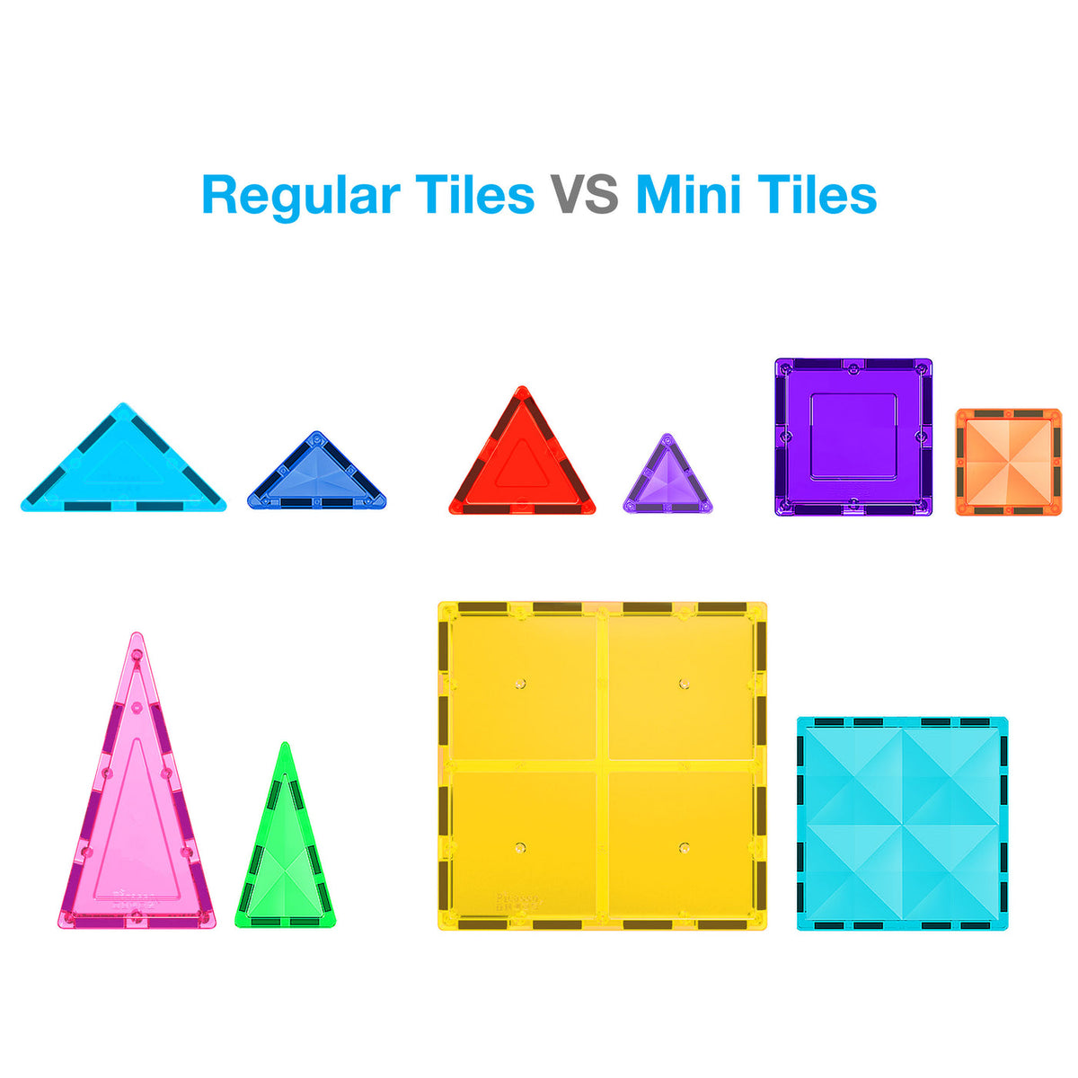 PicassoTiles 60 Piece Magnetic Building Set - Travel Sized