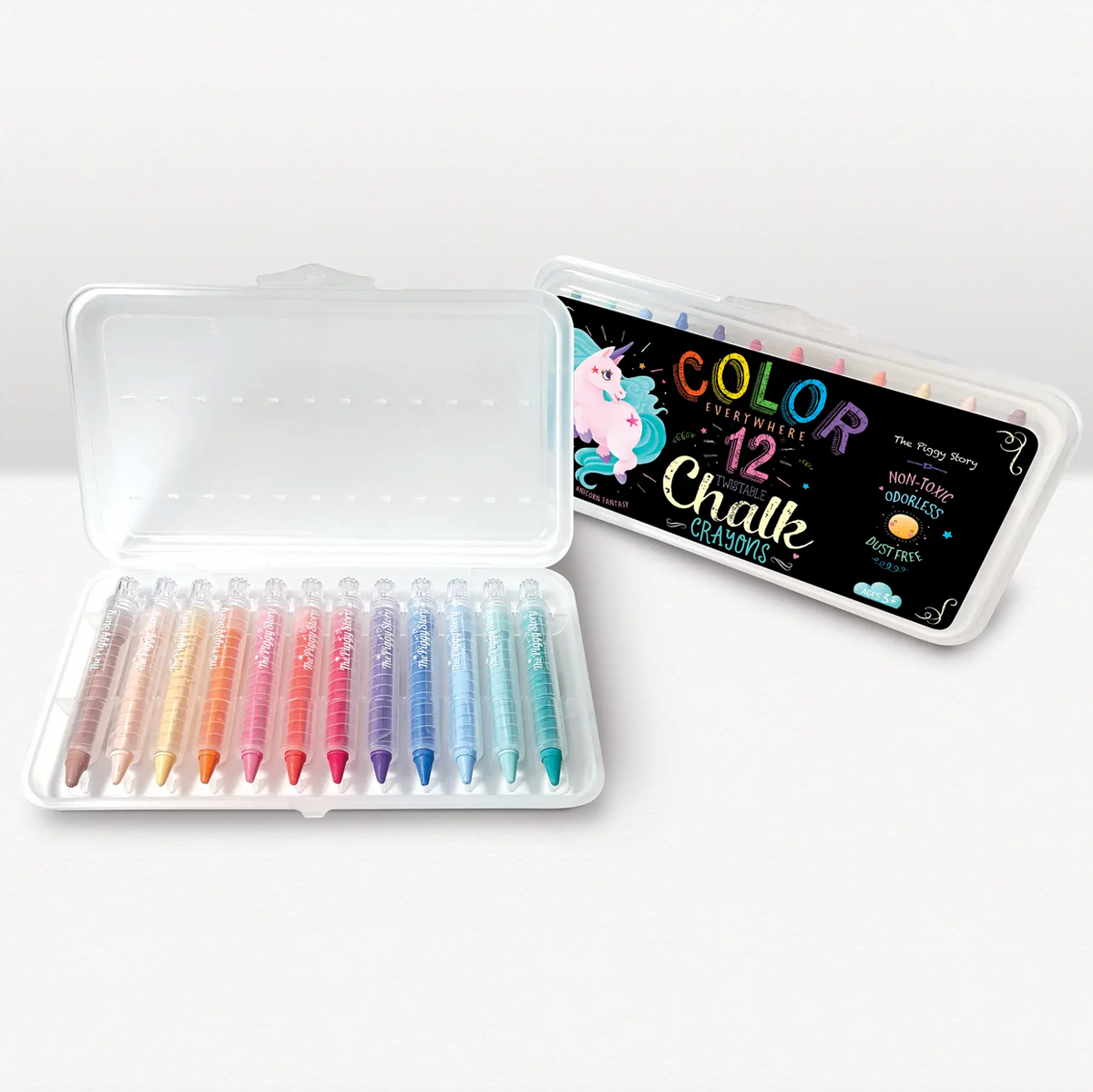 Dry Erase Twistable Chalk Crayons Unicorn Fantasy