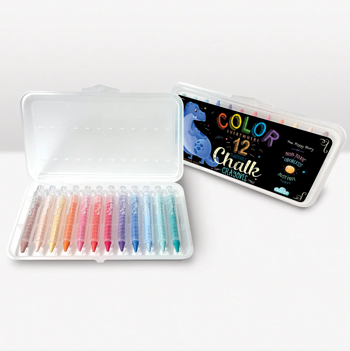 Dry Erase Twistable Chalk Crayons Dinosaur World