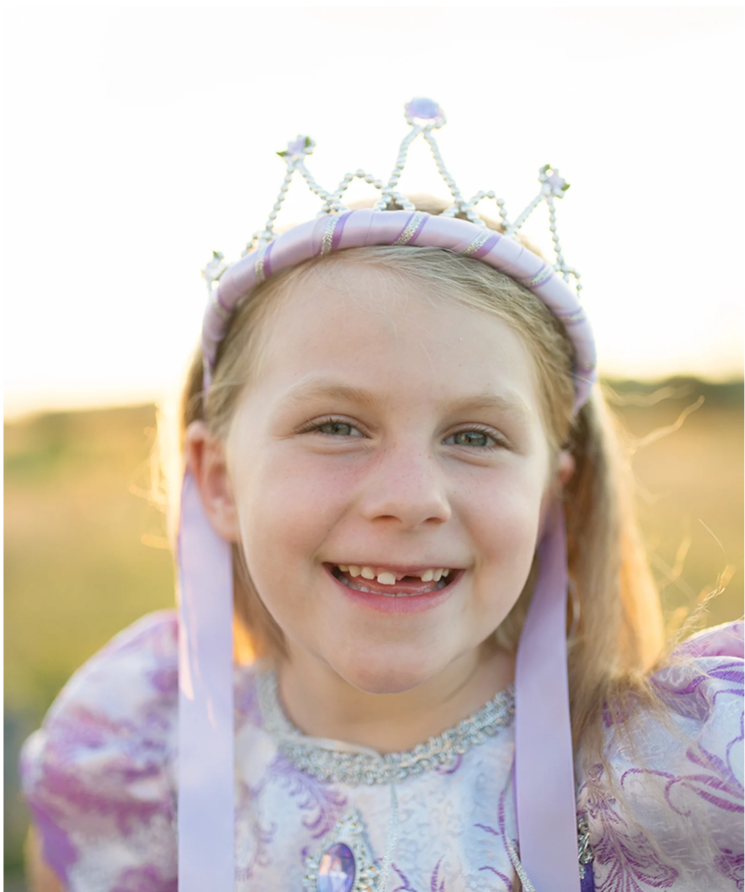 Lilac Ribbon Tiara