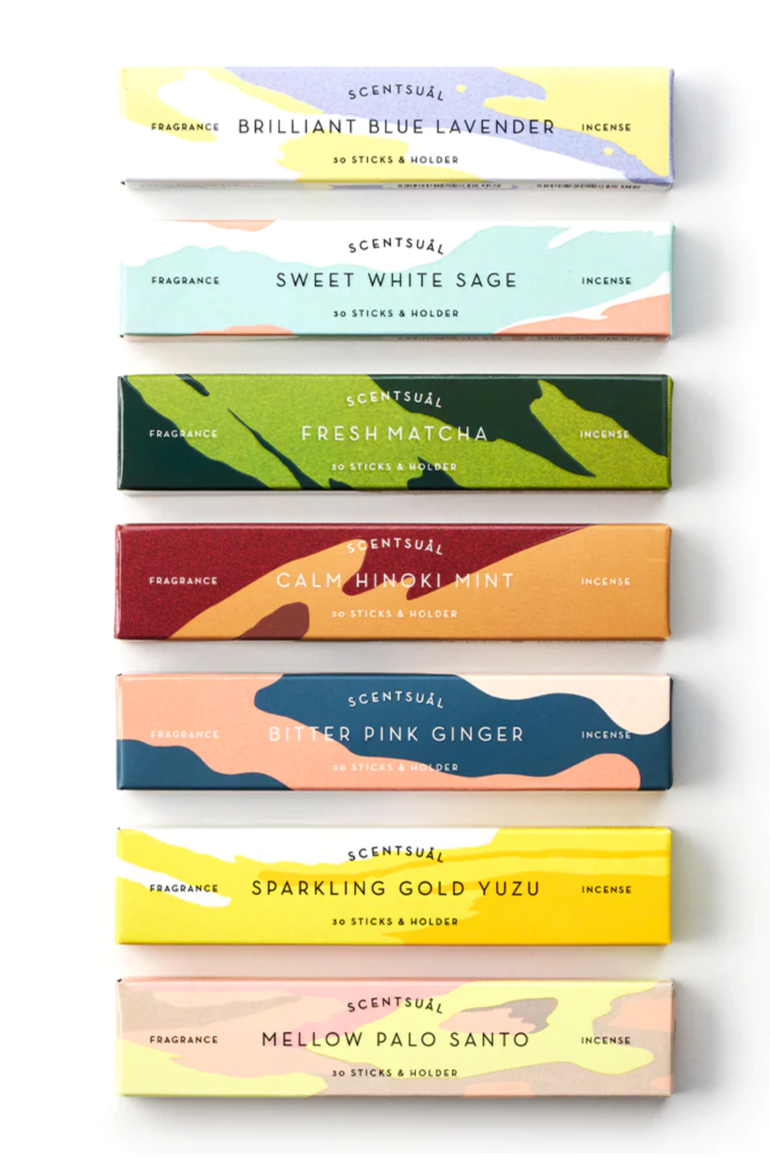 Scentsual Incense (Incense Sticks + Holder)