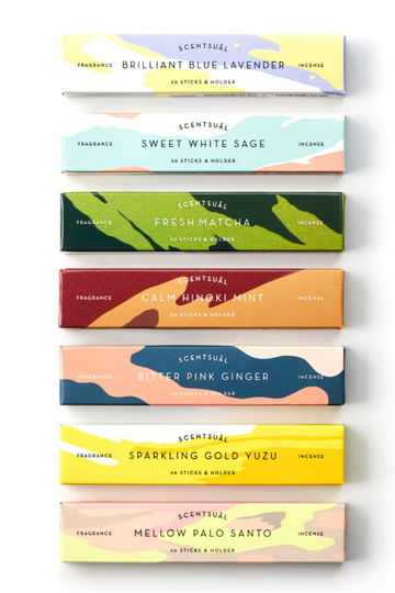 Scentsual Incense (Incense Sticks + Holder)