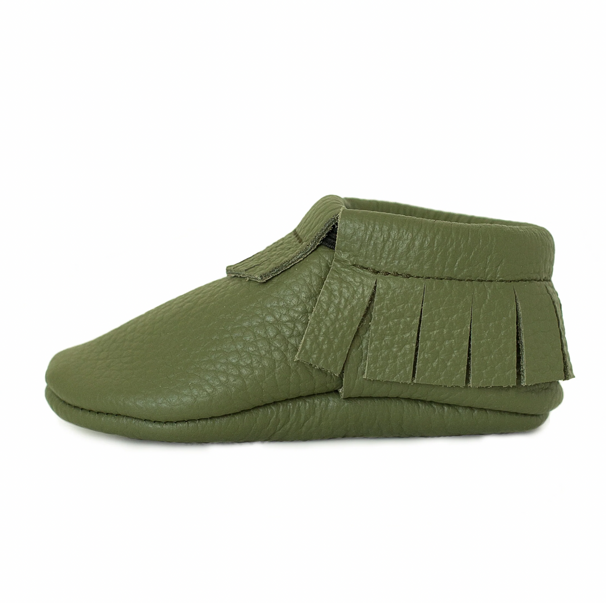 Fringe Baby Leather Booties