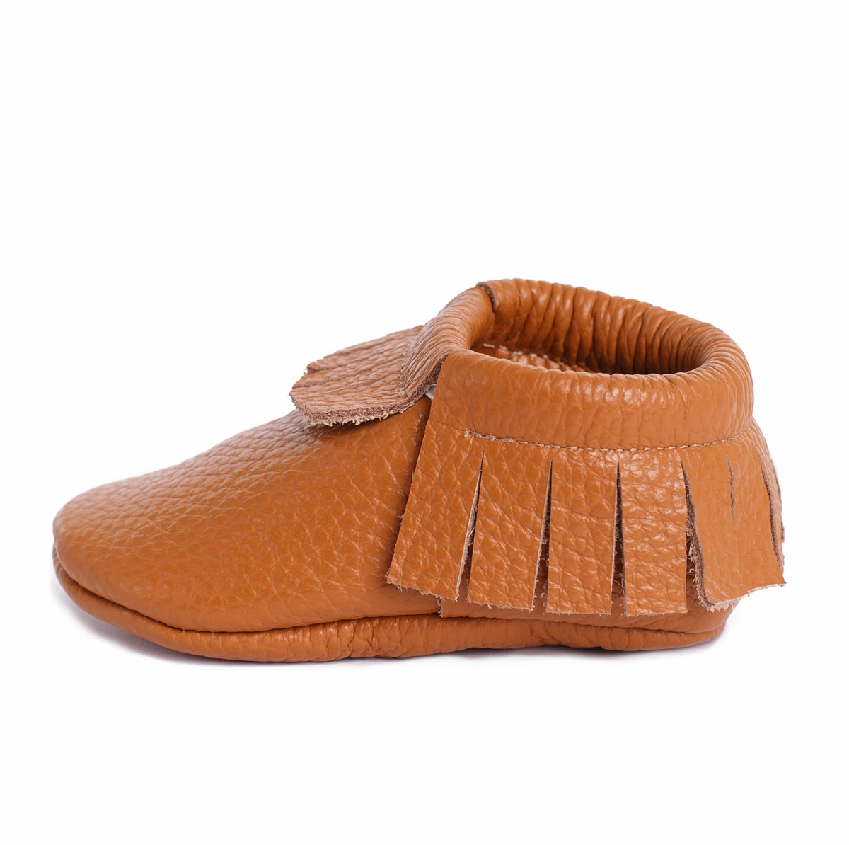 Fringe Baby Leather Booties