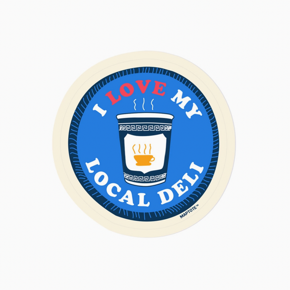 I Love My Local Deli Sticker