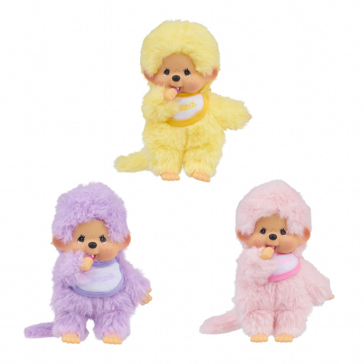 Sekiguchi Monchhichi Colorful Assortment Plush Dolls