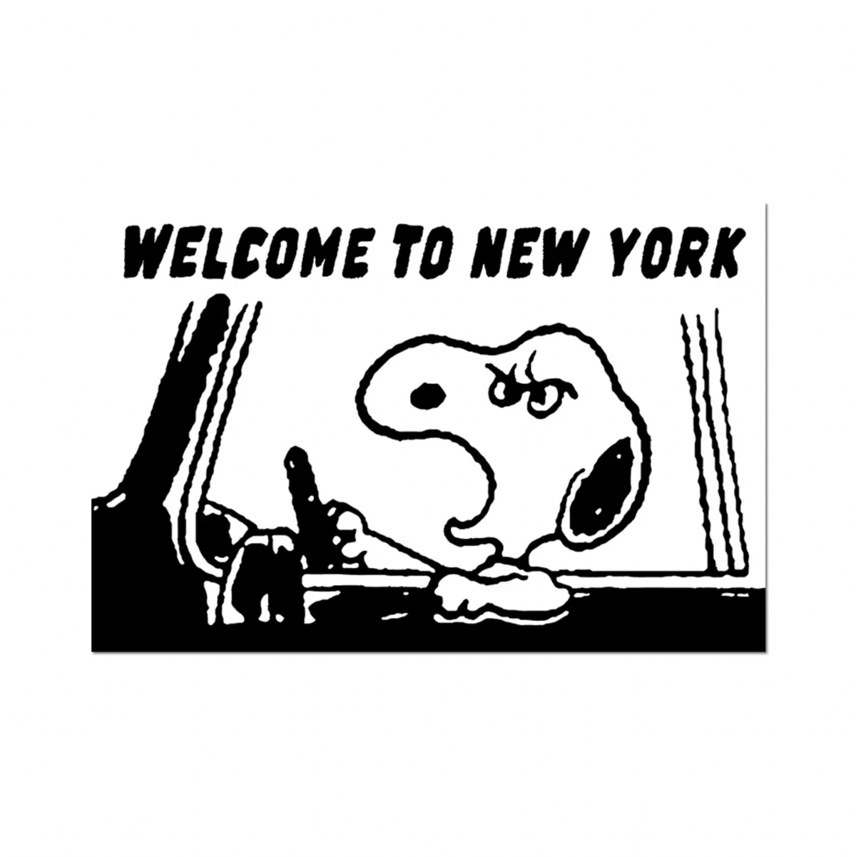 Welcome to New York from Snoopy Sticker