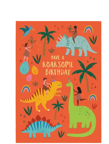 Mifkins - Dinosaur Birthday Card
