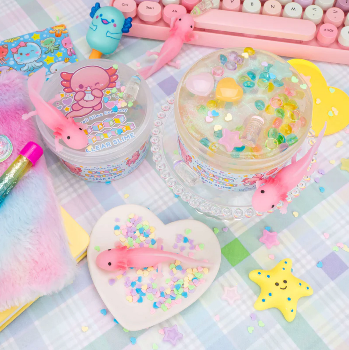 Baby Axolotl Clear Signature Dome™ Slime