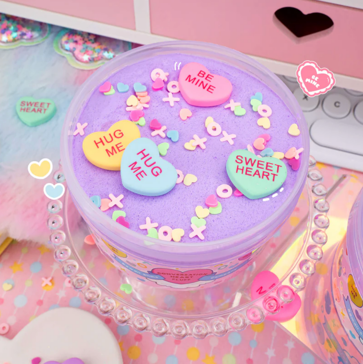 Conversation Heart Fluff Signature Dome™ Slime