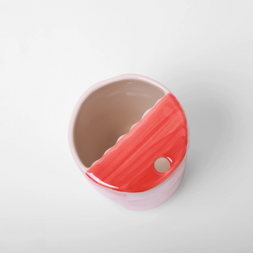 Ceramic Travel Tumbler Red Cherries