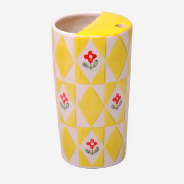 Ceramic Travel Tumbler yellow