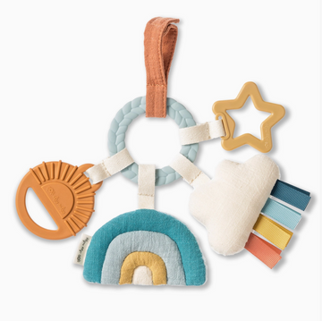 Bitzy Busy Ring™ Teething Activity Toy Rainbow
