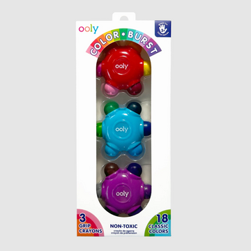 Color Burst Crayons - Set of 3