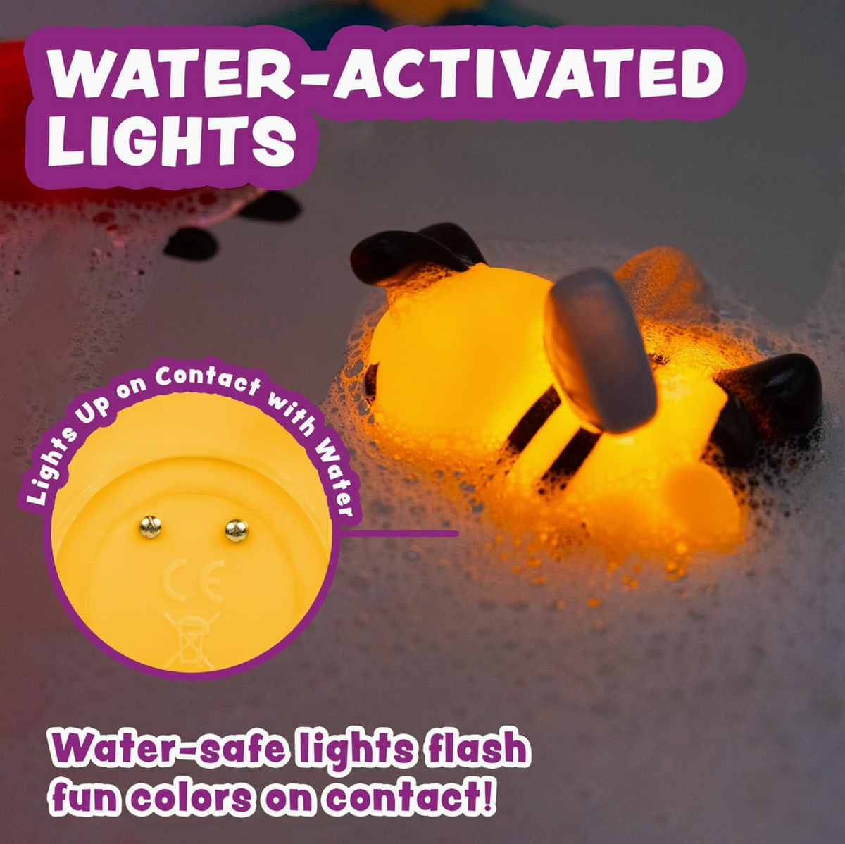 Tub Works® Bugs™ Light Up Bath Toys, 6 Pack