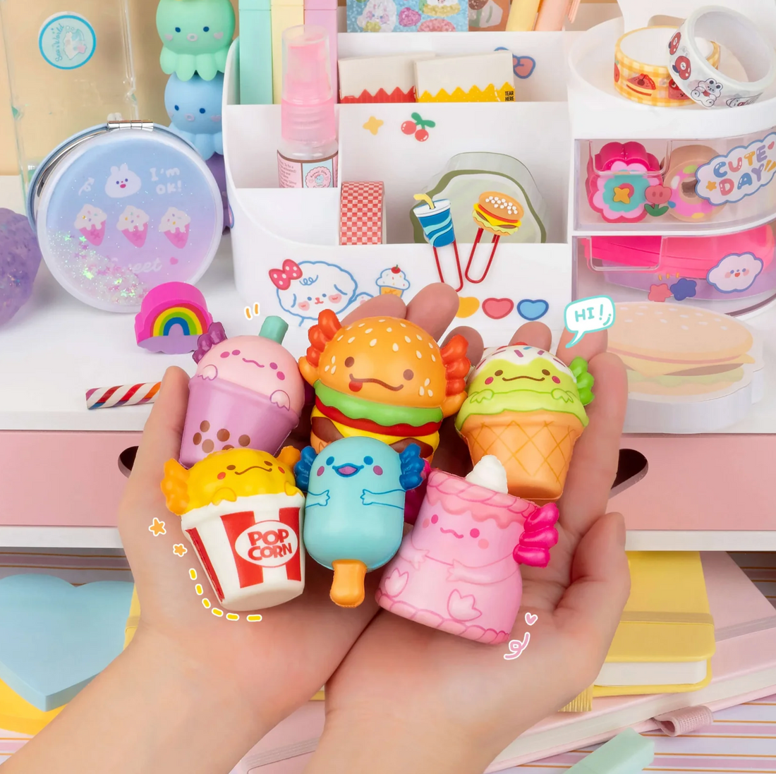 Snaxolotl Squishy Toy